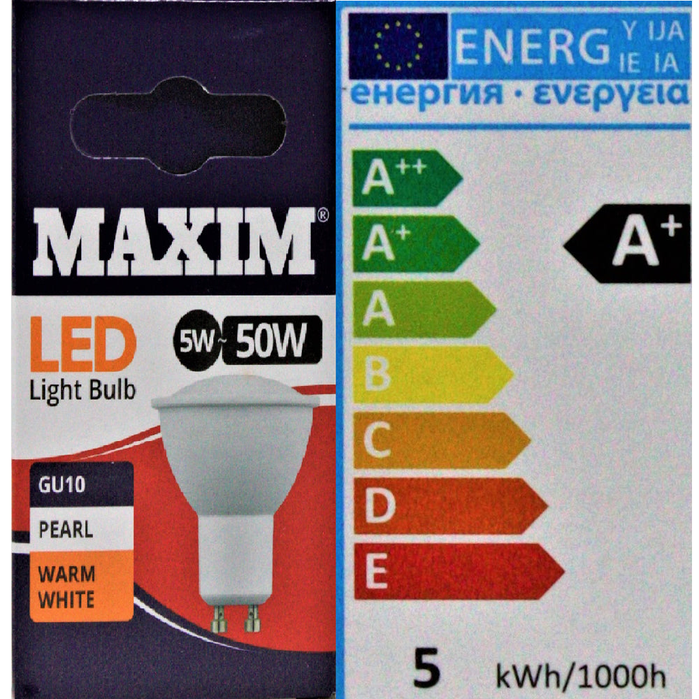Maxim-LED-GU10-5w---50w-Warm-White Maxim-LED-GU10-5w---50w-Warm-White